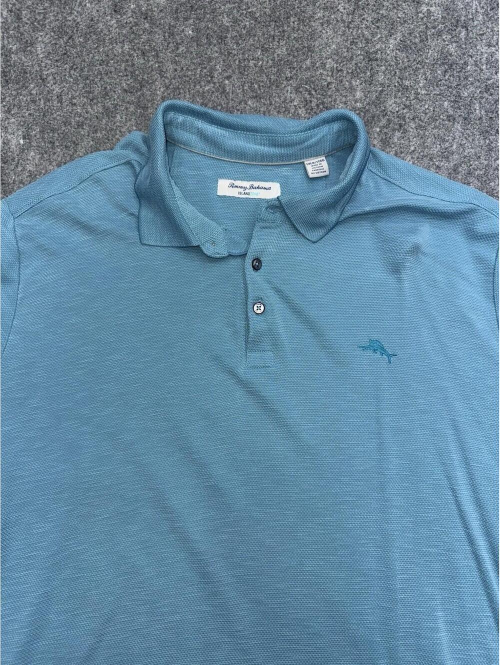 Tommy Bahama IslandZone Polo Mens 1XLB Blue Marlin Performance - 787